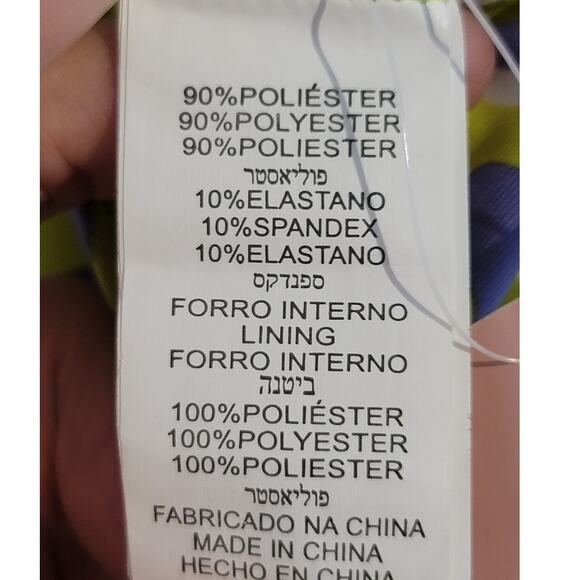 EPK Baby One Piece Swimsuit Zig Zag Chevron Yellow Gray White 12-18M NEW - Picture 6 of 10